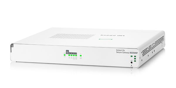 HPE Networking Instant On Secure Gateway SG2505P 5-Port 2.5G Smart-managed Gateway with PoE, 2x 2.5G