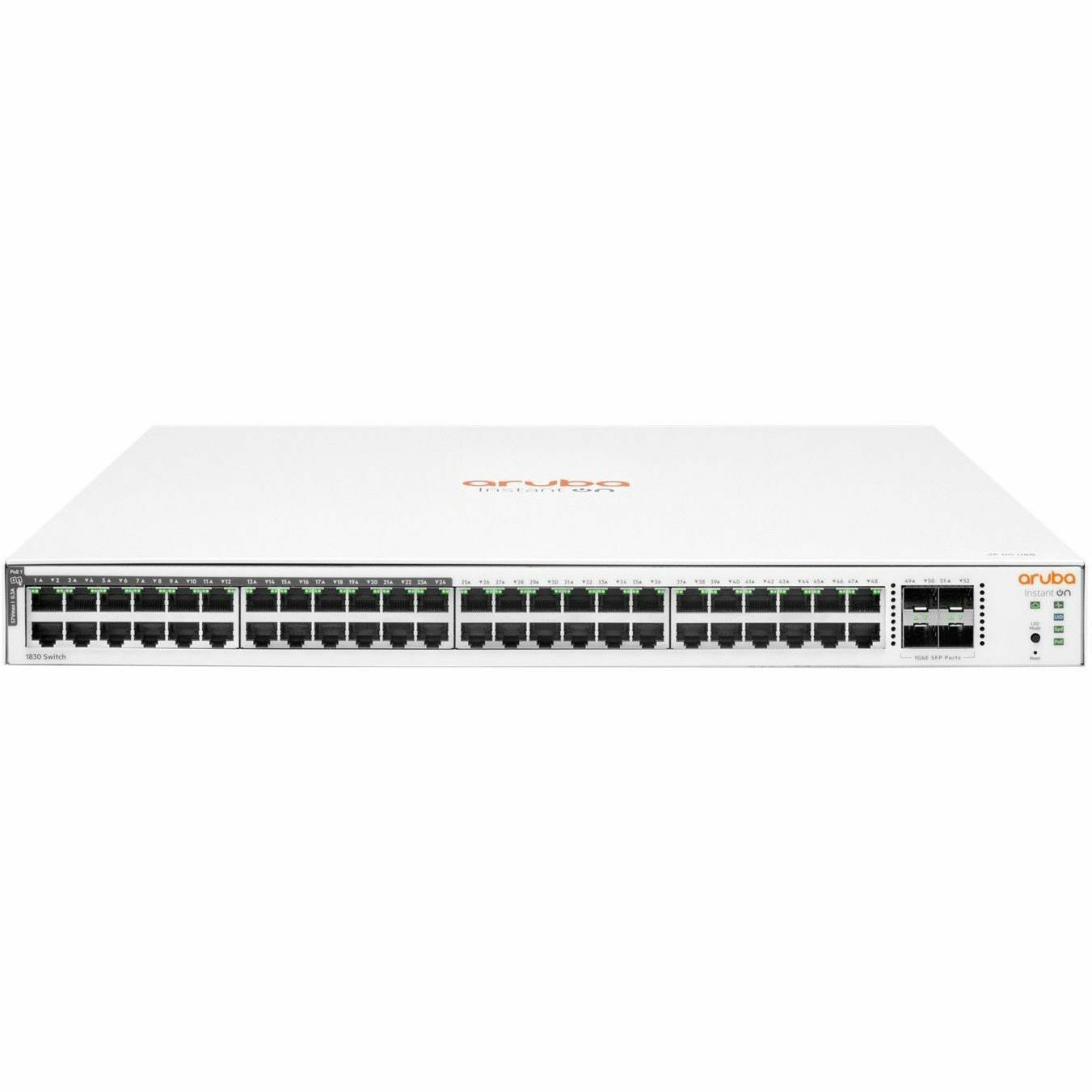 HPE Networking Instant On 1830 48G 24p Class4 PoE 4SFP 370W Switch