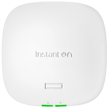 HPE Networking Instant On Access Point AP32 2x2 WiFi 6E Indoor Wireless Access Point | Secure, Tri-Band, Future Ready | Power Source Not Included