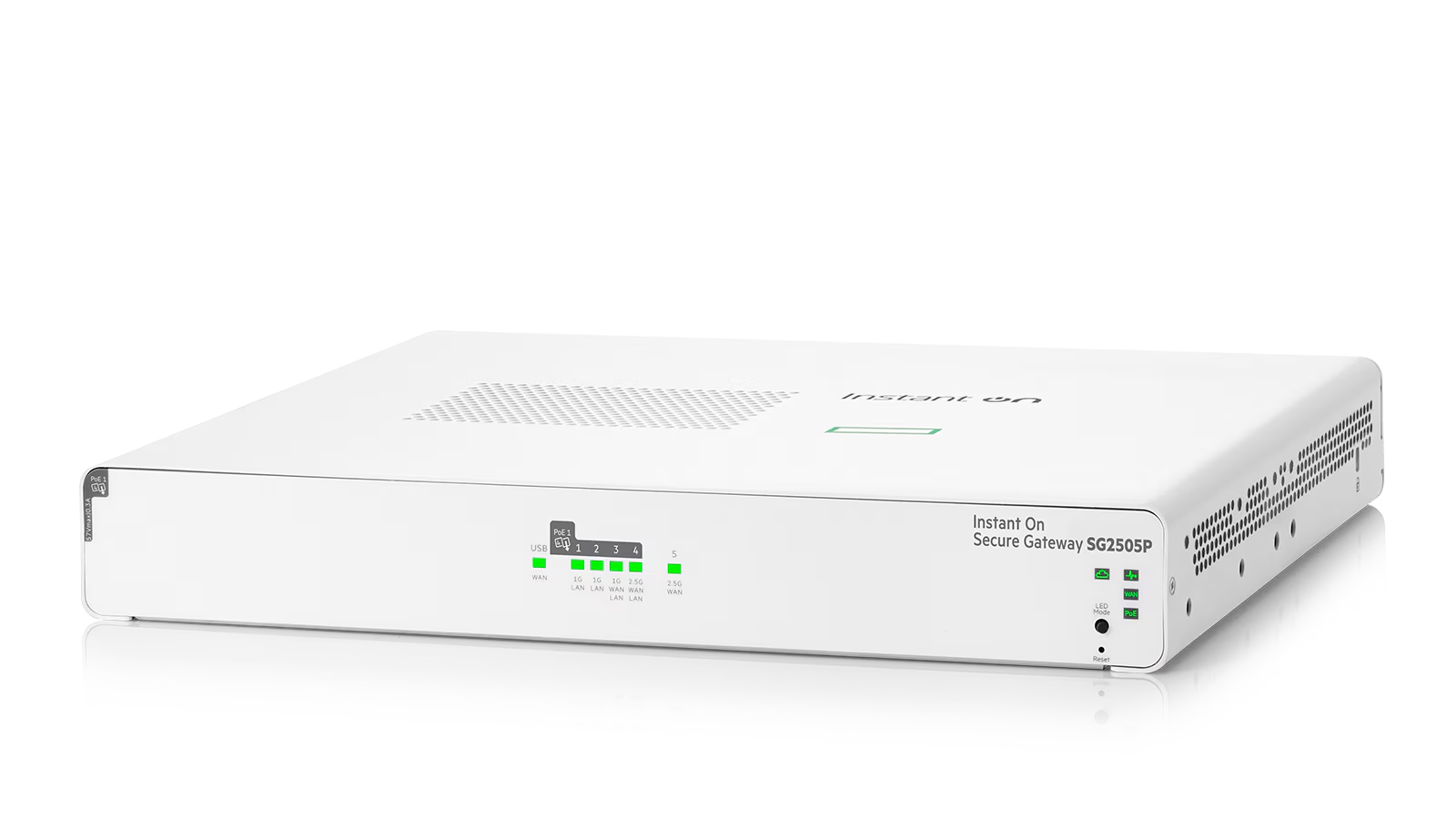 HPE Networking Instant On Secure Gateway SG2505P 5-Port 2.5G Smart-managed Gateway with PoE, 2x 2.5G