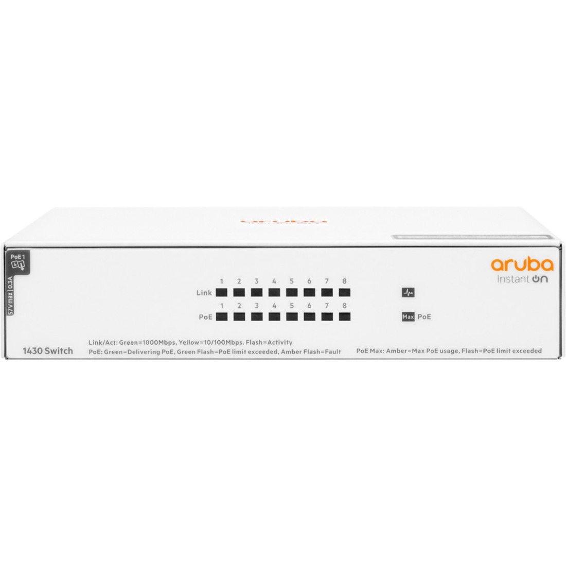 HPE Networking Instant On 1430 8G Class4 PoE 64W Switch